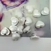 Accesorios de Joyería de Perlas al por Mayor Hebilla Integrada Charms para Zapatos Corazón Blanco Crudo Accesorios para Zuecos DIY Hebilla para Bolsos