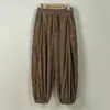 Pantalones retro de pana holgados con puño para hombre, talla grande, estilo chino Hanfu, pantalones casuales, pantalones tipo linterna para hombre, otoño e invierno