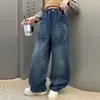 Pantalones de Banana de Mezclilla para Niñas Otoño/Invierno 2026 Ropa Nueva de Otoño para Niños Jeans Sueltos Elegantes Pantalones de Banana para Niños Medianos/Grandes