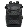 Nova Mochila Masculina Estampada Xadrez Estilo Coreano Casual para o Dia a Dia Grande Capacidade Multifuncional para Computador Marca Tendência Faculdade