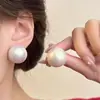 Pendientes de Perla Minimalistas para Mujer, Nuevo Estilo Caliente Otoño e Invierno, Pendientes Elegantes y Versátiles al por Mayor