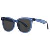 Europa y Estados Unidos transfronterizos marco estrecho anti-luz azul espejo plano tendencia fotografía callejera encanto moderno gafas de sol retro 9254