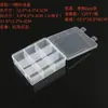 Caja de Plástico PP Transparente con Ranuras Fijas para Tarjetas de Múltiples Compartimentos Caja para Equipo de Pesca Partes de Ferretería Partículas de Cera Caja para Joyería Caja de Almacenamiento Anti-hilo