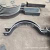 Acero al Carbono Acero Inoxidable A5 Forma de Base Abrazadera de Tubo de Doble Perno Galvanizado por Inmersión en Caliente Aro de Doble Agujero Hebilla Semicircular de Hierro Estándar A2-350