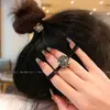 Novo Estilo Japonês e Coreano Anel Quadrado de Diamante Multi-fios para Cabelo Corda de Cabelo Simples Versátil para Rabo de Cavalo Moda Bola de Diamante Tendão de Borracha Acessórios de Cabelo