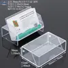 Caja de Plástico PP para Tarjeta SIM Caja Personalizada de Plástico para Tarjeta USB Caja para Tarjeta de Comida de Autobús Funda Protectora Caja con Bandeja Transparente de PS para Tarjeta SIM