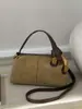 Bolso almohada estilo retro, un bolso chic y único con un diseño sofisticado, con acabado de gamuza y diseño cruzado estilo Boston para mujer