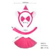 Faixa de Cabelo Animal Halloween Acessórios de Cabelo Pelúcia Gato Fofo Orelhas de Coelho Laço Conjunto Headwear Festa de Feriado Atacado