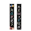 Pareados nuevos transfronterizos para Año Nuevo 2027, decoraciones para fiestas navideñas de Amazon TEMU, banderines colgantes y pareados de cuenta atrás para Nochevieja