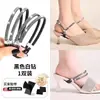 Sandalias de Tacón Alto para Mujer con Correa de Nuevo Estilo, Cordones de Talón Anti-Caída, Instalación Gratuita, Mocasines de Lujo Ligero, Correa Ajustable Libre
