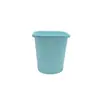 Vaso Quadrado para Suculenta Echeveria 'Hortula', Vaso de Plástico, Branco e Rosa