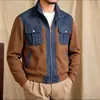 Otoño 2026 Transfronterizo Amazon Estilo Old Money 3D Chaqueta Casual Nueva Color Sólido Cuello Alto Camisa con Cremallera Estilo Old Money