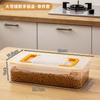 Caixa de armazenamento à prova de umidade para cereais, caixa de armazenamento de alimentos selada para manter a frescura, caixa de armazenamento para geladeira com tampa, caixa de plástico transparente para temperos