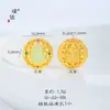 Pu Zuojiu não desbota ouro acessórios diy ruyi lótus cabaça de jade pingente com furo pulseira acessórios para colar