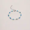 Pulseira de Moda Europeia e Americana Transfronteiriça para Mulheres, Pulseira Leve de Luxo Estilo Ins Olho de Hórus, Joia Simples de Aço Inoxidável