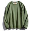Ropa de Hombre Rampo Otoño e Invierno 2024 Sudadera de Terciopelo 350g Color Sólido Cuello Redondo Holgada Moderna Marca Pulóver para Hombre