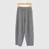 Pantalones Casuales 100% Lana para Mujer Primavera y Otoño 2024 Nuevos Cintura Elástica Cadera Amplia que Cubre Silueta Estéreo Pantalones Tipo Zanahoria