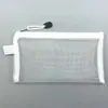 Estuche de Malla Transparente, Bolsa de Documentos con Cremallera, Bolsa para Tutorías, Estuche Específico para Exámenes, Estilo Ins
