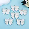 Exquisito Colgante Individual K Blanco Galvanizado Lazo Pulsera Charm Colgante de Collar DIY Venta Directa de Fábrica Transfronteriza Se Puede Mezclar por Lotes