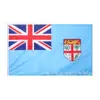 Bandera de Fiji de 90 x 150 cm, disponible en stock, bandera de poliéster de 3 x 5 pies, fábrica, bandera de Fiji, suministro transfronterizo al por mayor