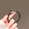Anillo para el cabello de cisne de cristal para mujer, nuevo de verano, nicho, cuerda para el cabello simple, elegante para combinar con todo, cuerda para el cabello, accesorio para la cabeza