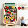 Novo pote de recompensas de estrelas infantil transfronteiriço, recompensa de pontos para aprender autodisciplina, pote de tokens de check-in, produto de madeira