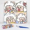 20*20 Pintura al Óleo Digital de Dibujos Animados de Anime Pintura Decorativa DIY para Colorear Hecha a Mano para Niños Stock Listo Pintura al Óleo Digital al por Mayor