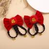 Accesorios para el cabello de Año Nuevo horquilla de saludo festivo de Año Nuevo tocado corona de princesa clip superior niños gran lazo rojo horquilla bebé