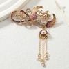 Broche Hanfu elegante estilo retrô da moda Acessórios de traje antigo Fênix Pino de cheongsam Corsage feminino em estoque entrega atacado
