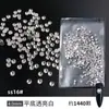 Diamantes Pequeños Redondos de Fondo Plano, Diamantes Blancos de Fondo Plano, Pegatinas Redondas Pequeñas de Vidrio Transparente, Joyería de Diamantes para Uñas Hecha a Mano DIY Checa