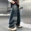 Jeans de otoño para niño 2026 nuevo estilo, pantalones largos elegantes para niño, holgados para primavera y otoño, versátiles, pantalones de pierna curva