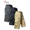 Pantalones Cortos Cargo Rectos de Verano para Hombre Cross-Border 2026, Elegantes Casuales Tácticos con Múltiples Bolsillos para Viajero, Venta al por Mayor