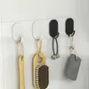 Ganchos Adhesivos Fuertes de Acero Inoxidable para Colgar Objetos Pesados, No Requieren Taladro, para Baño, Cocina, Dormitorio, Pared o Detrás de la Puerta, para Colgar Ropa