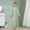 Vestido Casual Loriya Primavera e Verão Liso com Pedraria Lr540 (com Acessórios)