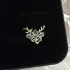Anillo Abierto Geométrico Exquisito de Circonita Super Hada Elegante Europeo y Americano para Mujer Nicho de Alta Gama Apilable Colorido Tesoro Versátil