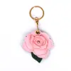 Llavero Portatarjetas de Acceso con Flor de Rosa Más Vendido de Amazon, Colgante para Regalo del Día de San Valentín, Día del Maestro, Día de San Valentín Chino