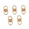 Hebilla de Aleación Dorada en Forma de Ocho Anillo para Llavero Giratorio de 360 Grados Accesorio de Hebilla para Colgar Bolsos Hecho a Mano para Bricolaje Joyería