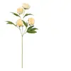 Amazon Flor de Peonía Artificial de 4 Cabezas Prop para Decoración de Hogar y Restaurante Prop para Fotografía Flor Falsa de Peonía