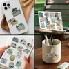 50 Pegatinas de Animales Marinos de Dibujos Animados Sin Repetir, Delfines y Ballenas, Suministro Transfronterizo, Decoración para Maletas y Fundas de Teléfono