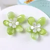 36mm Flores Gradientes Flores de Pérola Flores 3D Grampos de Cabelo DIY Acessórios de Cabelo Enfeites de Cabelo Materiais Decorativos Furos