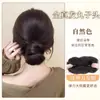 Peruca Coque Baixo de Cabelo Natural Elástico para Coque Estilo Antigo Coque de Peruca Coque de Flor Cabelo 100% Natural Fofo Ferramenta Mágica