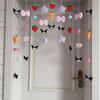 Cortina Decorativa para Porta de Quarto Explosões Framboesa Preocupação Coração de Menina de Alto Valor Quarto de Princesa Quarto Infantil Cortina de Pendurar Sem Furos