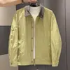 Nueva colección de primavera y otoño: chaqueta para hombre con cuello alto, estilo retro, corte casual y holgado, versátil y moderna, adecuada para usar al aire libre
