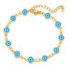 Pulsera retro nueva popular Ojo del Diablo para mujer ojos coloridos moda personalidad moderna creativa cadena de muñeca