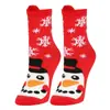 Nuevos Calcetines Navideños de Reno de Halloween Peculiares de Amazon para Cruzar la Frontera Calcetines de Año Nuevo Cálidos de Dibujos Animados con Orejas 3D
