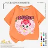 Maravillosa y Linda Camiseta de Manga Corta de Dibujos Animados para Niños y Niñas en Verano, Estilo Japonés 100% Algodón Puro Camiseta de Media Manga de Verano para Niños y Niñas