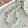 Contas Estrela Cerâmicas Menta Mambo Originais Corrente para Pendurar Celular Estilo Popular do Instagram Coração de Menina Corrente para Celular Corda Anti-Perda