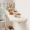 Estante de pared, estante divisor de tablero recto, estante de exhibición de pared para sala de estar, estantería, estante decorativo de pared de fondo