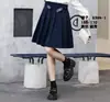 Comércio Exterior Transfronteiriço 2026 Saias para Meninas Estilo Europeu e Americano Saias de Primavera e Outono para Meninas Saias Curtas de Corte A 100% de desconto Saias com Apliques de Letras