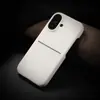 Funda de Teléfono con Insertos para Tarjetas de Piel Sintética, Tacto Suave, para Apple 17Promax, Media Cubierta 16 Moderna 15 Anticaída 14 Piel 13